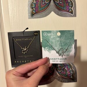 Sagittarius Zodiac Necklace in Gold/Silver